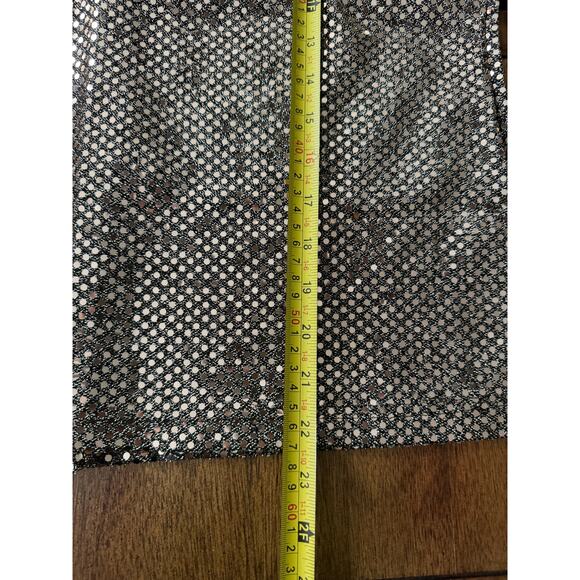 Vintage Joanna Made in USA Metallic Sequin Blouse Top Medium Holiday Party - Picture 8 of 10